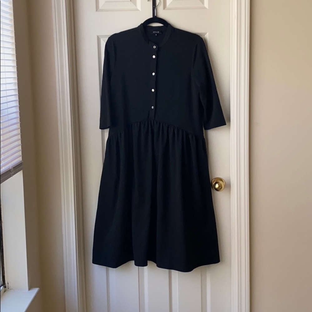 Roolee Black Dress With Pockets M